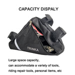 Bolsa triangular para bicicleta, para el manillar delantero de la bicicleta, impermeable, para ciclismo, piezas de bicicleta