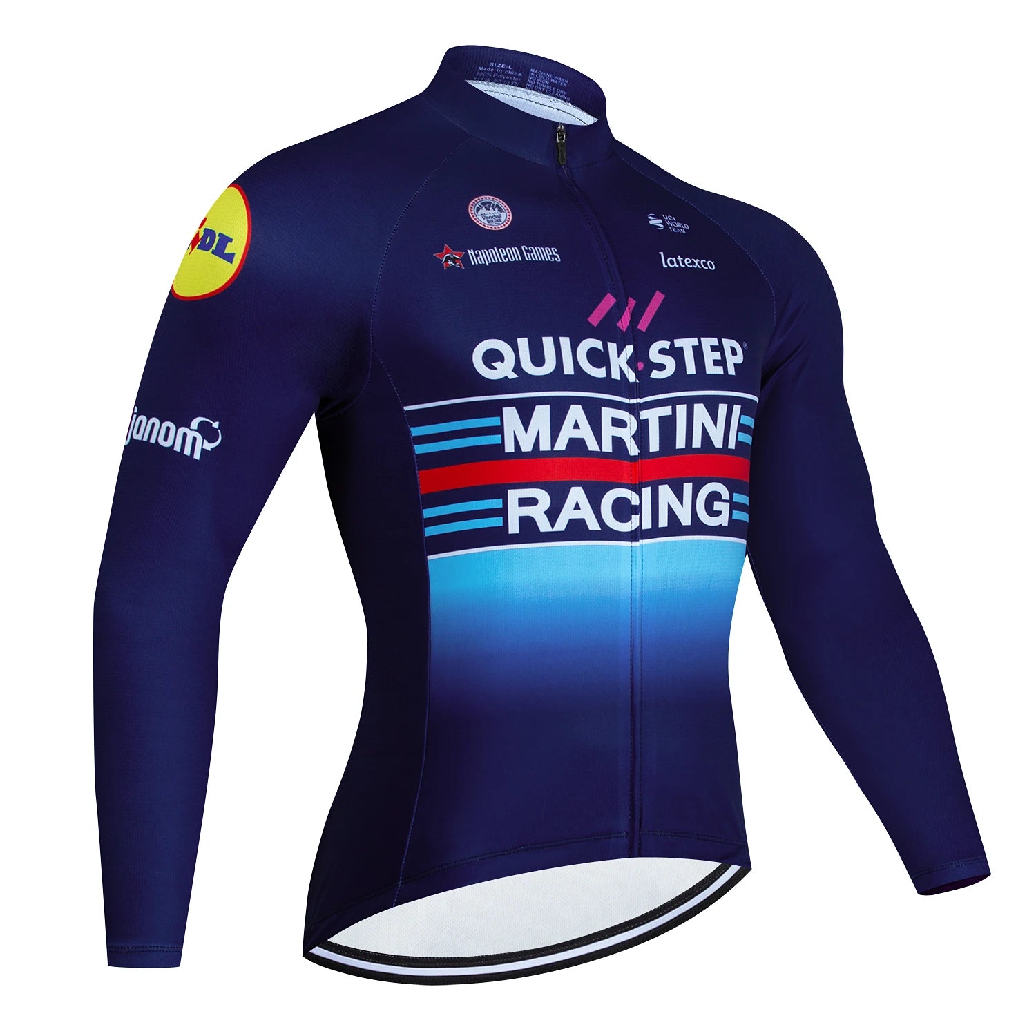 Maillot de Ciclismo de Manga Larga Quick-Step Team – Ideal para Otoño 🍂🚴‍♂️