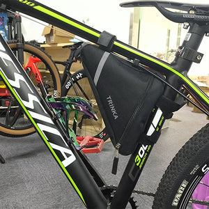 Bolsa triangular para bicicleta, para el manillar delantero de la bicicleta, impermeable, para ciclismo, piezas de bicicleta