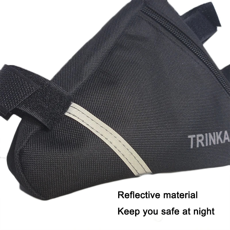 Bolsa triangular para bicicleta, para el manillar delantero de la bicicleta, impermeable, para ciclismo, piezas de bicicleta