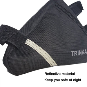 Bolsa triangular para bicicleta, para el manillar delantero de la bicicleta, impermeable, para ciclismo, piezas de bicicleta