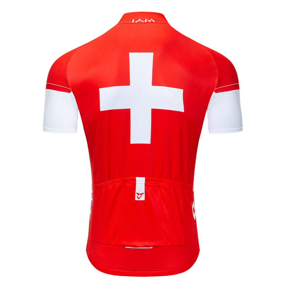 Maillot de Ciclismo del Equipo IAM para Hombre – Ropa Profesional de Ciclismo 🚴‍♂️🔥