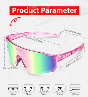 SCVCN - Nuevas gafas de sol para ciclismo al aire libre, para hombre y mujer, para conducción en carretera, deportes de montaña, escalada, ciclismo, UV400