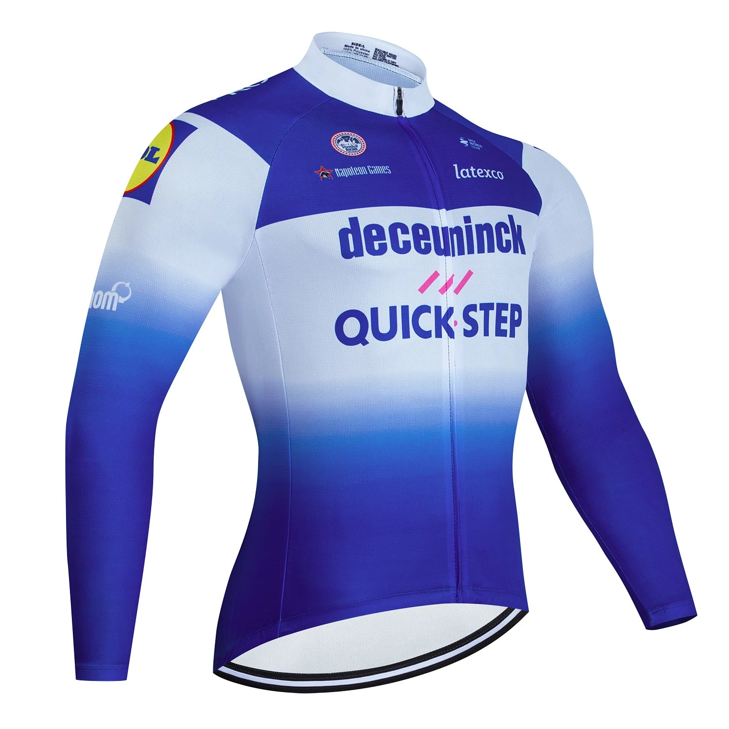 Maillot de Ciclismo de Manga Larga Quick-Step Team – Ideal para Otoño 🍂🚴‍♂️