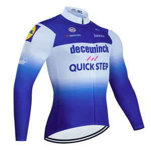 Maillot de Ciclismo de Manga Larga Quick-Step Team – Ideal para Otoño 🍂🚴‍♂️