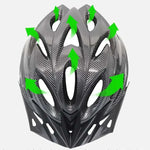 Casco de Ciclismo con Forro Cómodo y Textura de Fibra Ligera – Ideal para MTB y Ruta 🚴‍♂️🏔️