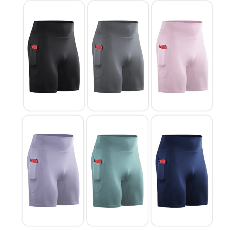 Pantalones Cortos Deportivos de Cintura Alta para Hombre – Comodidad y Rendimiento en Cada Entrenamiento 🏋️‍♂️🔥